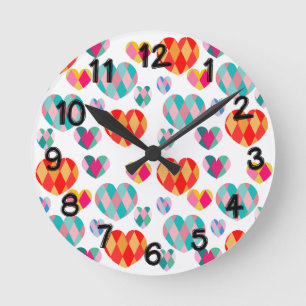 Horloge Ronde Saint Valentin Art déco