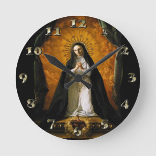 Horloge Ronde Sainte Margaret Mary Coeur alacoque - Giaquinto