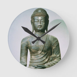 Horloge Ronde Sakyamuni assis Bouddha de Ch'ungung-Ni (fer)