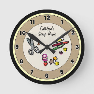 Horloge Ronde Salon personnalisé ou salle d'artisanat
