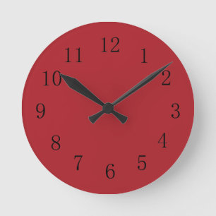 Horloge Ronde Sangria Red Kitchen Wall Clock