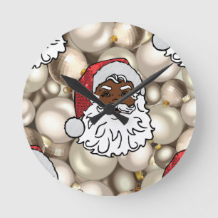 Horloge Ronde santa claus