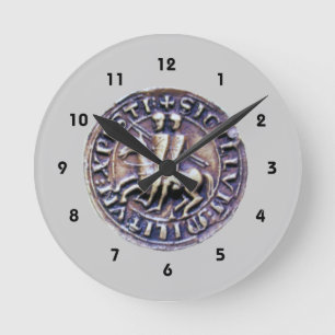 HORLOGE RONDE SCEAU DU MODÈLE DES CHEVALIERS