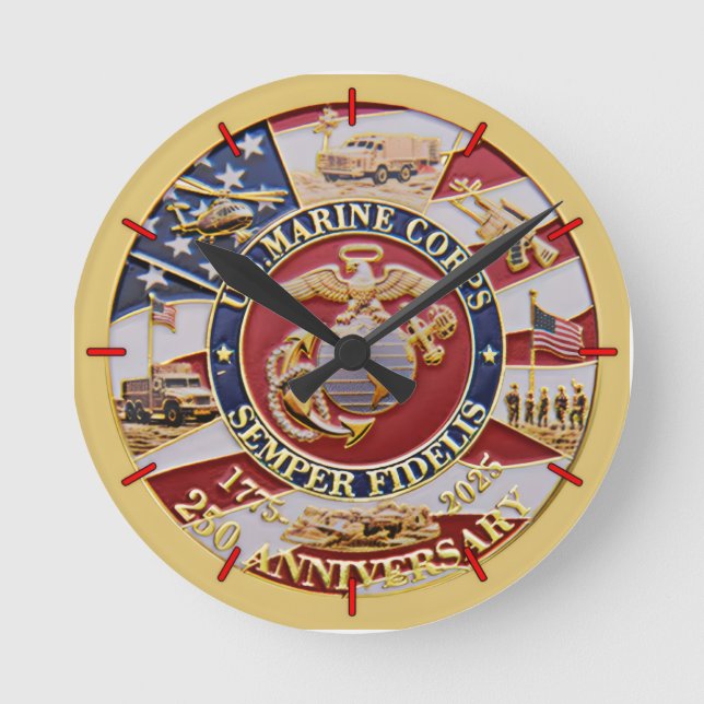 Horloge Ronde Semper Fidelis (Recto)