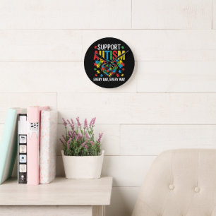 Horloge Ronde Sensibilisation à l'autisme