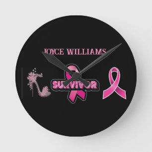 Horloge Ronde Sensibilisation au cancer du sein