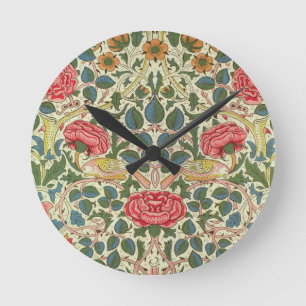 Horloge Ronde "S'est levé", 1883 (le coton imprimé)