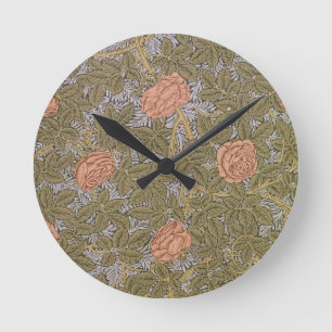 Horloge Ronde "S'est levé - 93" conception de papier peint