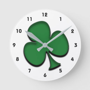 Horloge Ronde Shamrock