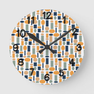 Horloge Ronde Shape Pattern