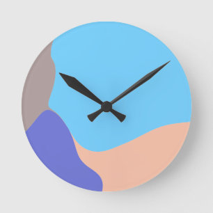Horloge Ronde Shapes d'Abstract