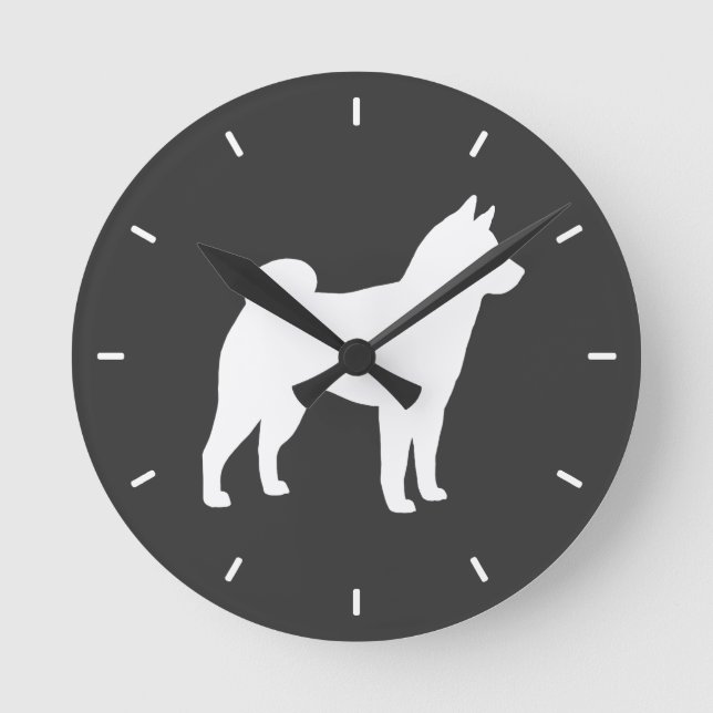 Horloge Ronde Shiba Inu (Recto)