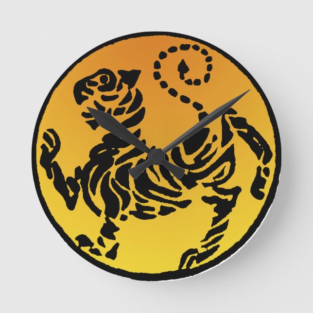 Horloge Ronde Shotokan Tiger (Recto)