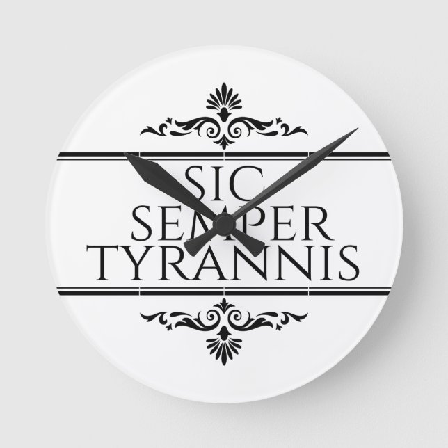 Horloge Ronde Sic Semper Tyrannis (Recto)