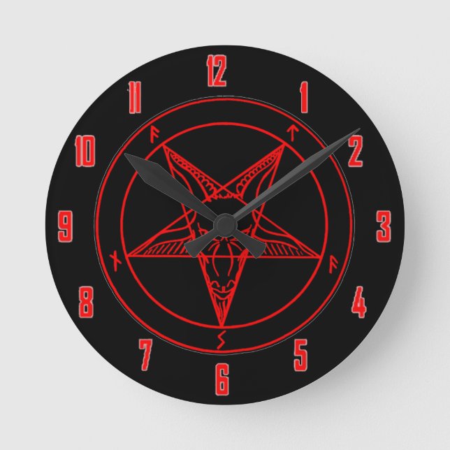 Horloge Ronde SIGIL ou BAPHOMET (Recto)