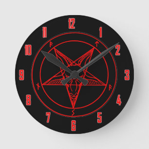 Horloge Ronde SIGIL ou BAPHOMET
