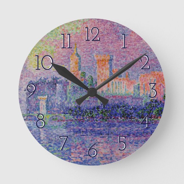 Horloge Ronde Signac's Le Château des Papes (Recto)