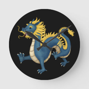 Horloge Ronde SIGNE D'Astrologie Zodiaque Chinois
