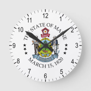Horloge Ronde Signe du Maine