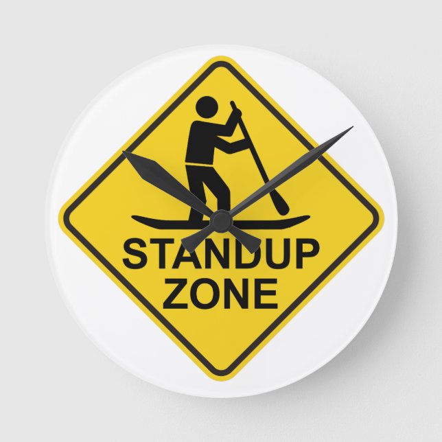 Horloge Ronde SIGNE ROUTIER DE LA ZONE DE Paddleboard (Recto)