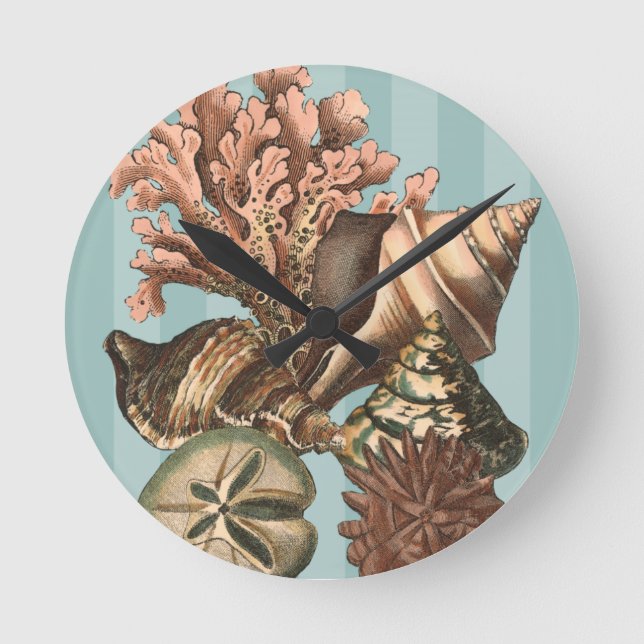 Horloge Ronde Silhouette Sea Life (Recto)