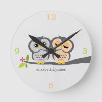 Silver and Gray Owl Couple
