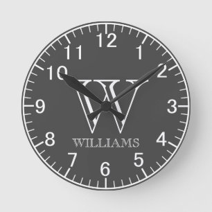 Horloge Ronde Simple Moderne Personnalisé