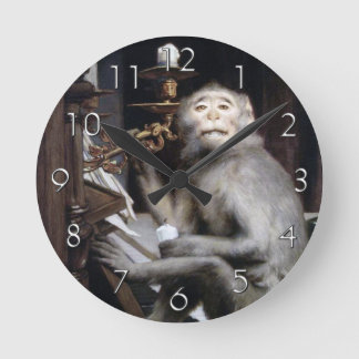 Horloge Ronde Singe de sourire