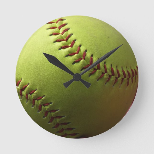 Horloge Ronde Single de softball (Recto)