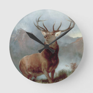 Horloge Ronde Sir Edwin Landseer Monarque du Glen, 1851