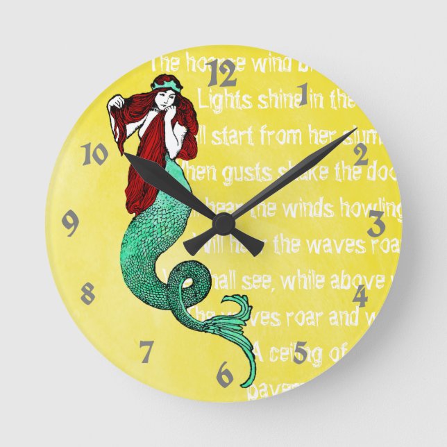Horloge Ronde Sirène vintage (Recto)