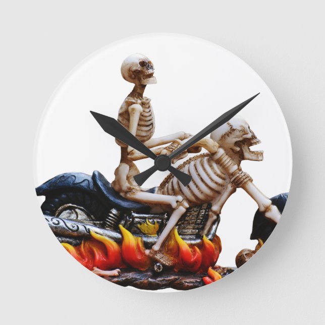 Horloge Ronde Skeleton Rider (Recto)