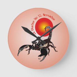 Horloge Ronde Skorpion - Sternzeichen Uhr