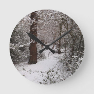 Horloge Ronde Snow covered Ancient Woodland