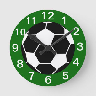 Horloge Ronde Soccer clock