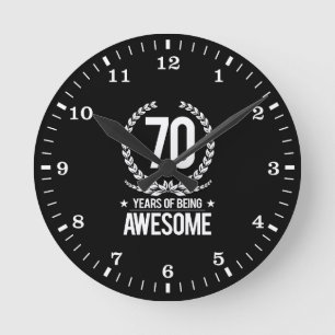 Horloge Ronde soixante-dixième Anniversaire (70 ans d'être