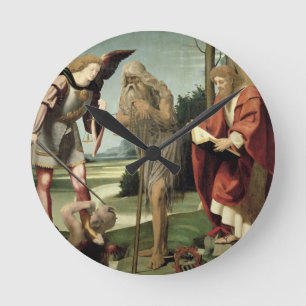 Horloge Ronde Solides solubles. Michael, Andrew et Onuphrius
