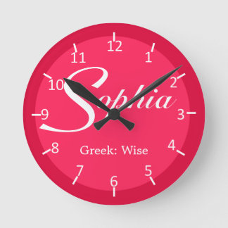 Horloge Ronde Sophia Strawberry Bicolore