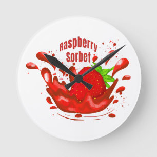 Horloge Ronde Sorbet de framboise