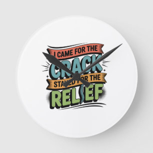 Horloge Ronde Soulagement du dos de chiropraticien Cadeau drôle
