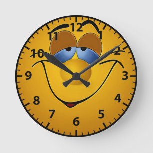 Horloge Ronde sourire