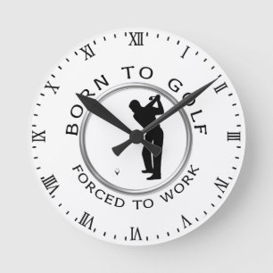 Horloge Ronde Soutenu pour jouer au golf obligatoire pour
