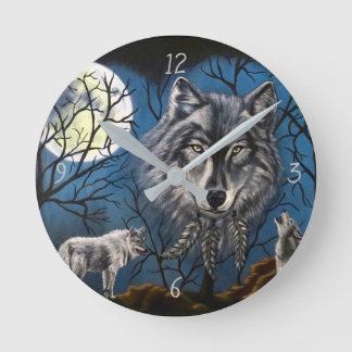 Horloge Ronde Spirit Wolf