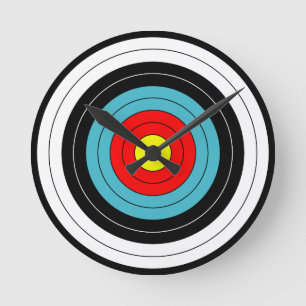 Horloge Ronde Sports de cible de tir à l'arc