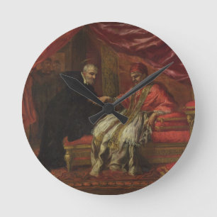 Horloge Ronde St Filippo Neri guérissant pape Clemente VIII