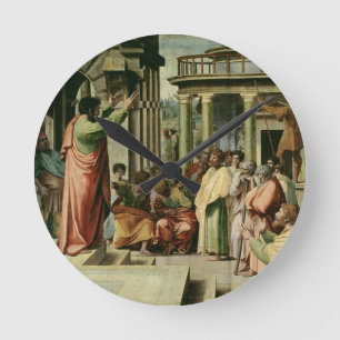 Horloge Ronde St Paul prêchant à Athènes (bande dessinée pou