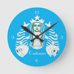 Horloge Ronde Star-Crown Queen Mermaid Thunder_Cove