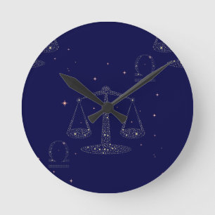 Horloge Ronde stars libra