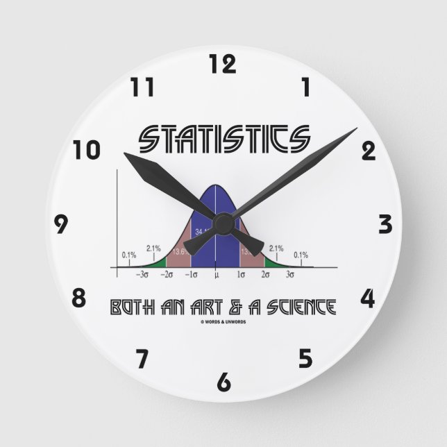 Horloge Ronde Statistics Both An Art & A Science (Recto)