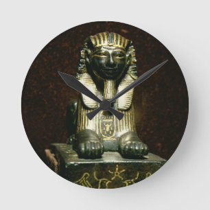 Horloge Ronde Statuette d'un sphinx du Roi Tuthmosis III,